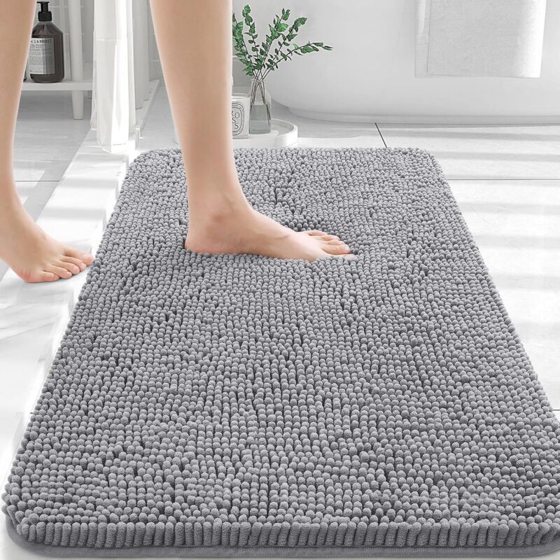 Extra Soft Absorbent Chenille Bath Rugs
